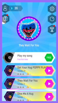 تحميل Poppy Playtime Scary Tiles Hop موسيقى لنظام أندرويد لقطة شاشة 2