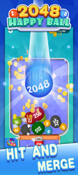 Happy Ball 2048-merge 3D ball
