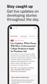 تحميل The New York Times الأخبار والمجلات لنظام أندرويد لقطة شاشة 3