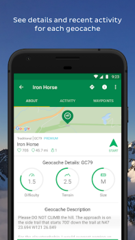 تحميل Geocaching® الصحة واللياقة البدنية لنظام أندرويد لقطة شاشة 3