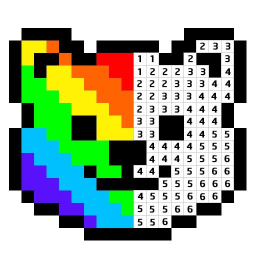 الشعار Pixelz - Color by Number Pixel