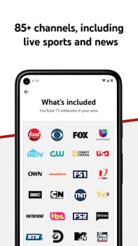تحميل YouTube TV: Live TV & more وسائل الترفيه لنظام أندرويد لقطة شاشة 2