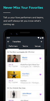 تحميل Ticketmaster－Buy, Sell Tickets الأحداث لنظام أندرويد لقطة شاشة 6