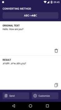 تحميل Text converter (текст символам إضفاء الطابع الشخصي لنظام أندرويد لقطة شاشة 3