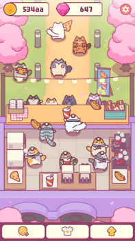 تحميل Cat Snack Bar: Cute Food Games المحاكاة لنظام أندرويد لقطة شاشة 2