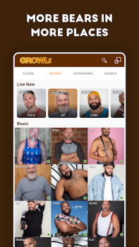 تحميل GROWLR: Gay Bears Near You الاجتماعية لنظام أندرويد لقطة شاشة 3