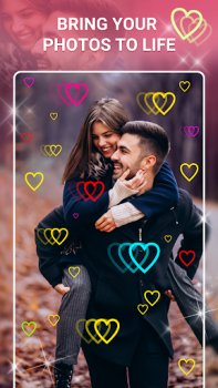 تحميل قلوب الحب متحركة تأثيرات للصور وسائل الترفيه لنظام أندرويد لقطة شاشة 3