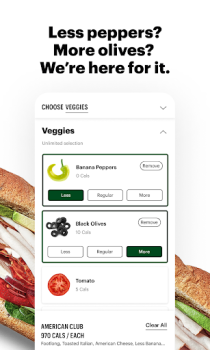تحميل Subway® طعام و شراب لنظام أندرويد لقطة شاشة 2