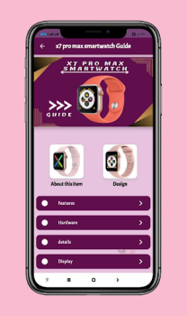 تحميل x7 pro max smartwatch Guide التعليم لنظام أندرويد لقطة شاشة 7