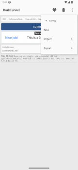 تحميل DarkTunnel - SSH DNSTT V2Ray أدوات لنظام أندرويد لقطة شاشة 5
