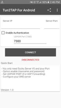 تحميل Tun2TAP Socks/HTTP to VPN أدوات لنظام أندرويد لقطة شاشة 2