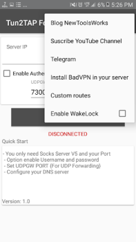 تحميل Tun2TAP Socks/HTTP to VPN أدوات لنظام أندرويد لقطة شاشة 4