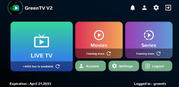 تحميل GreenTV V2 مشغلات الفيديو والمحررين لنظام أندرويد لقطة شاشة 3