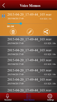 تحميل Voice recorder الموسيقى والصوت لنظام أندرويد لقطة شاشة 6