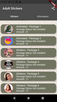 تحميل Sex Stickers الاتصالات لنظام أندرويد لقطة شاشة 2