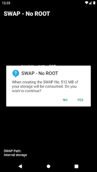 تحميل SWAP - No ROOT أدوات لنظام أندرويد لقطة شاشة 2