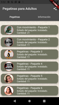 تحميل Pegatinas para Adultos إضفاء الطابع الشخصي لنظام أندرويد لقطة شاشة 2
