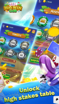 تحميل Big Win Club - Tongits Pusoy كازينو لنظام أندرويد لقطة شاشة 5