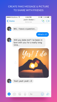 تحميل iFake: Fake Chat Messages وسائل الترفيه لنظام أندرويد لقطة شاشة 3