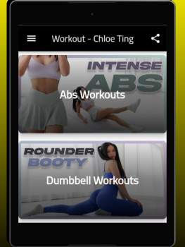 تحميل Workout - Chloe Ting الصحة واللياقة البدنية لنظام أندرويد لقطة شاشة 5
