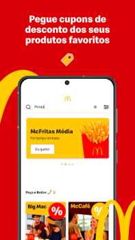 تحميل McDonald’s: Cupons e Delivery طعام و شراب لنظام أندرويد لقطة شاشة 4
