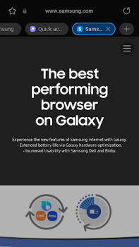 تحميل Samsung Internet Browser Beta الاتصالات لنظام أندرويد لقطة شاشة 2