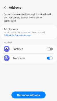 تحميل Samsung Internet Browser Beta الاتصالات لنظام أندرويد لقطة شاشة 6
