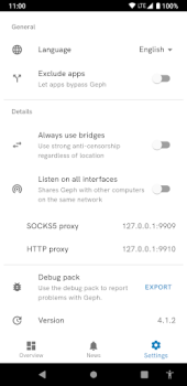 تحميل Geph: free anti-blocking VPN أدوات لنظام أندرويد لقطة شاشة 5