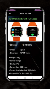 تحميل X8 Ultra - Smart Watch  Review أسلوب الحياة لنظام أندرويد لقطة شاشة 4