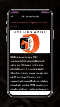 تحميل X8 Ultra - Smart Watch  Review أسلوب الحياة لنظام أندرويد لقطة شاشة 5