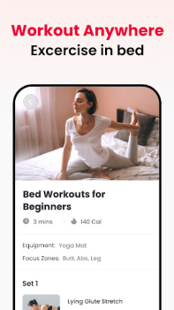 تحميل JustFit - Lazy Workout الصحة واللياقة البدنية لنظام أندرويد لقطة شاشة 2