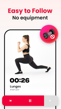 تحميل JustFit - Lazy Workout الصحة واللياقة البدنية لنظام أندرويد لقطة شاشة 3