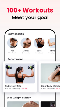تحميل JustFit - Lazy Workout الصحة واللياقة البدنية لنظام أندرويد لقطة شاشة 4