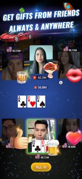 تحميل PokerGaga: Texas Holdem Live ألعاب اللوح لنظام أندرويد لقطة شاشة 2