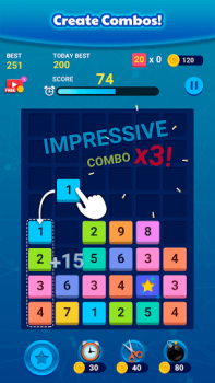 تحميل Merge Block: Number Merge Game الألغاز لنظام أندرويد لقطة شاشة 3