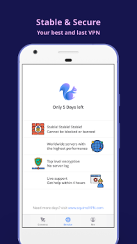 تحميل SquirrelVPN اعمال لنظام أندرويد لقطة شاشة 2