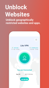 تحميل Lite VPN - Secure VPN Proxy أدوات لنظام أندرويد لقطة شاشة 2
