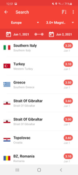 تحميل My Earthquake Alerts - Map طقس لنظام أندرويد لقطة شاشة 2