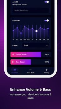 تحميل Volume Booster - Equalizer Pro الموسيقى والصوت لنظام أندرويد لقطة شاشة 2