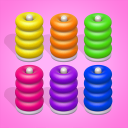 تحميل  Color Sort 3D — Hoop Stack