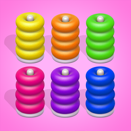 الشعار Color Sort 3D — Hoop Stack