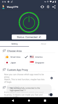 تحميل Wang VPN - Fast Secure VPN أدوات لنظام أندرويد لقطة شاشة 2