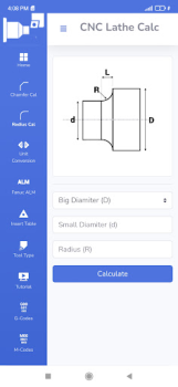 تحميل CNC Lathe Calc عمل لنظام أندرويد لقطة شاشة 2