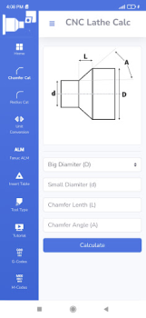 تحميل CNC Lathe Calc عمل لنظام أندرويد لقطة شاشة 3