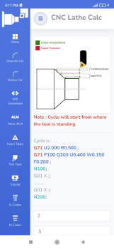 تحميل CNC Lathe Calc عمل لنظام أندرويد لقطة شاشة 5