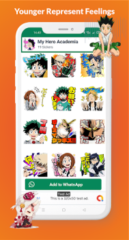 تحميل Anime Stickers for WhatsApp إضفاء الطابع الشخصي لنظام أندرويد لقطة شاشة 4