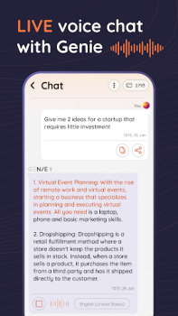 تحميل AI Chat & AI Writer - Genie عمل لنظام أندرويد لقطة شاشة 3