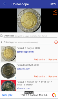تحميل Coinoscope: Coin identifier الكتب والمراجع لنظام أندرويد لقطة شاشة 2