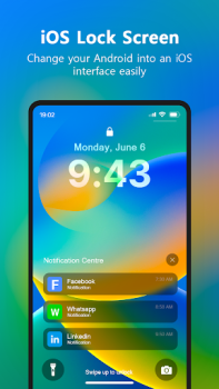 تحميل Lock Screen iOS 16 إضفاء الطابع الشخصي لنظام أندرويد لقطة شاشة 3