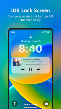 تحميل Lock Screen iOS 16 إضفاء الطابع الشخصي لنظام أندرويد لقطة شاشة 4